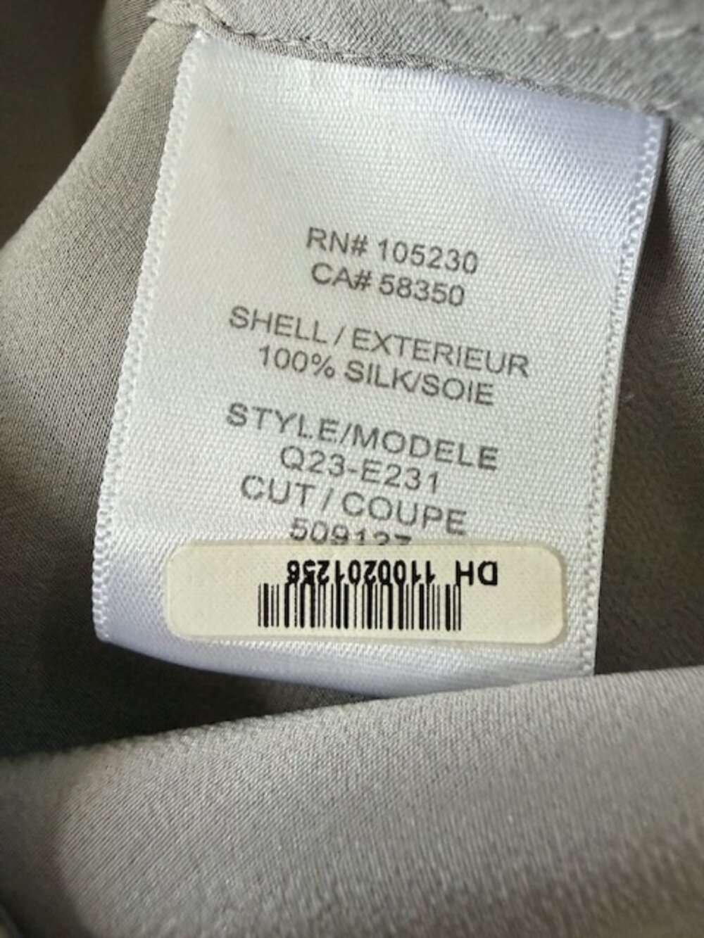 Equipment Femme Silk Signature Shirt Gray L - Picture 8 of 9